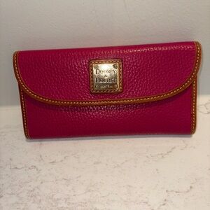 Dooney & Bourke Fuchsia Leather Wallet
